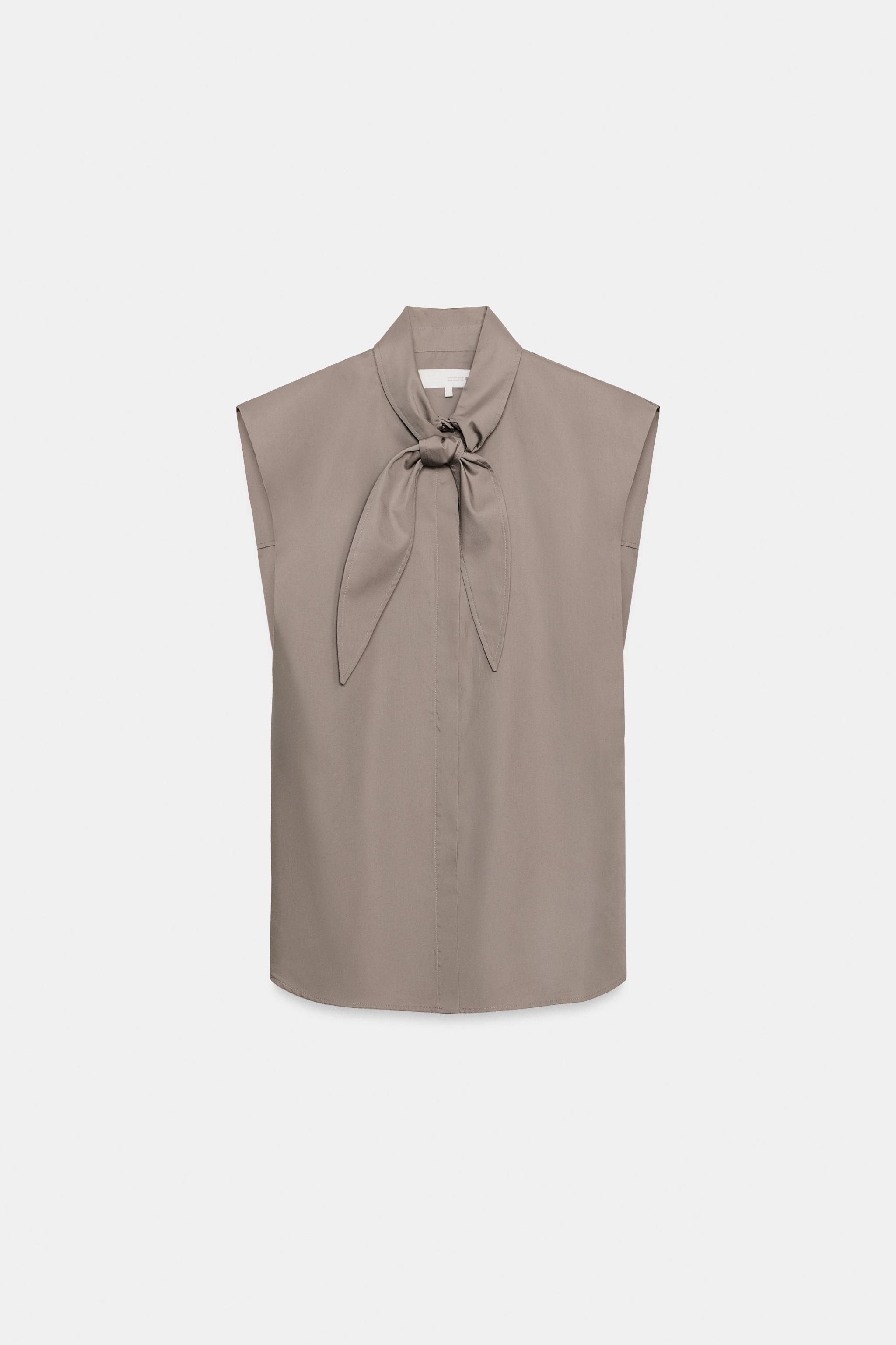 ZW COLLECTION LACED STRIPED SHIRT